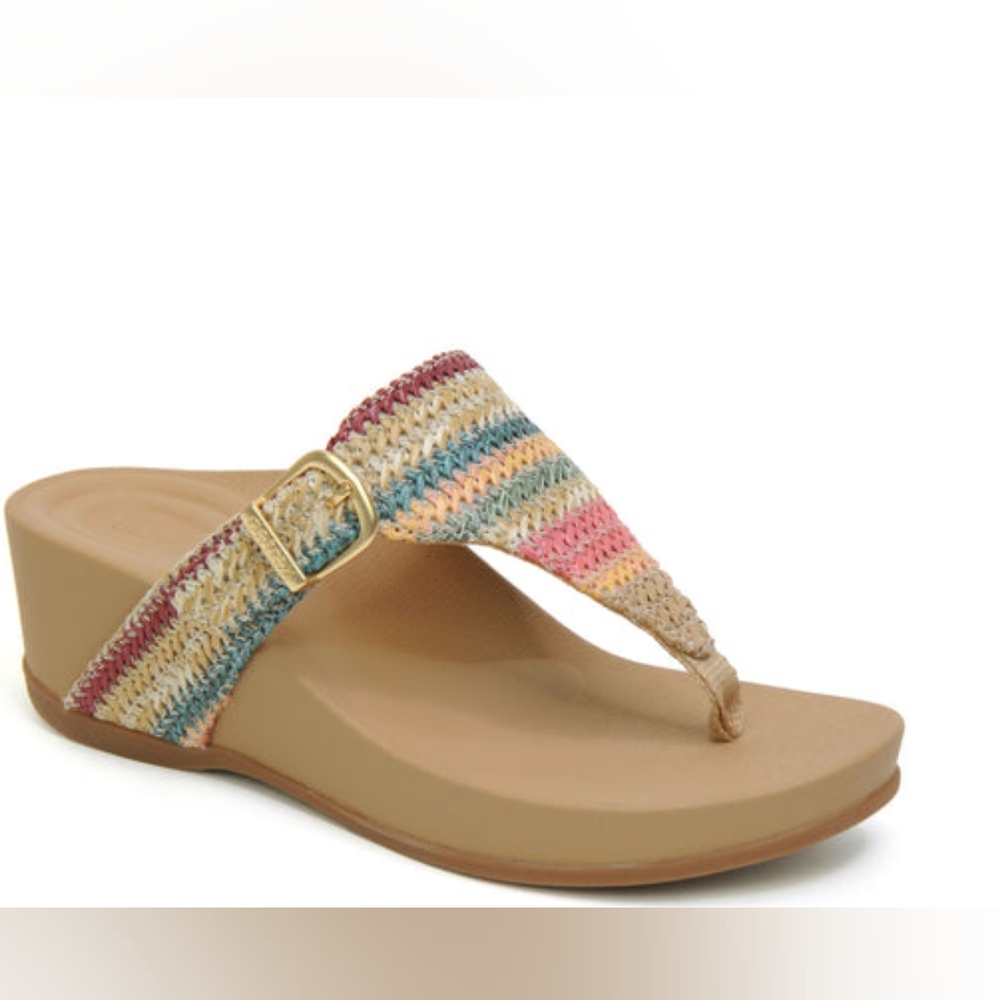 Aetrex Multicolor Woven Sandals Kate Size 7